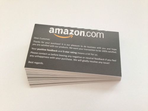 50 pcs Thank You For Your Amazon Purchase Business Card Printing FB Duplex