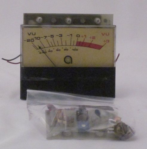 Vintage Beede Audio Panel Analog VU METER from Studio Mixing Recording Console