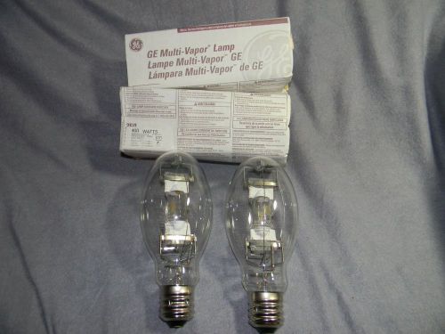 LOT 2 G.E. Multi Vapor Metal Halide Lamp Bulbs 400 Watt  MVR 400 New old Stock