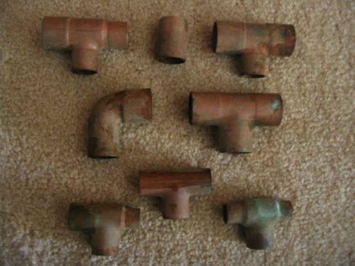 Assortment ofcopper fittings... 8...piece group... for sale