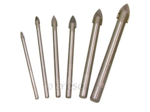 6 piece glass and tile drill bit set 58076c for sale