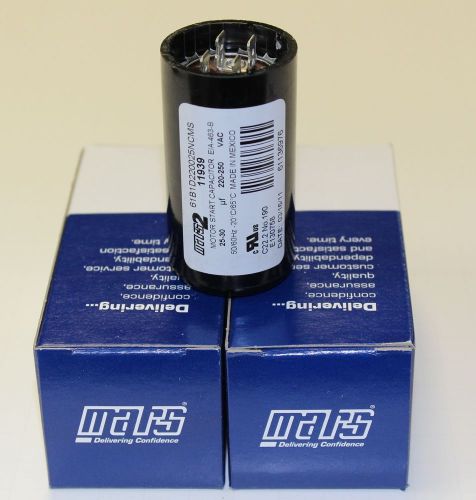 Motor start capacitor 25-30 mfd 250/220v mars 11939 ul new for sale