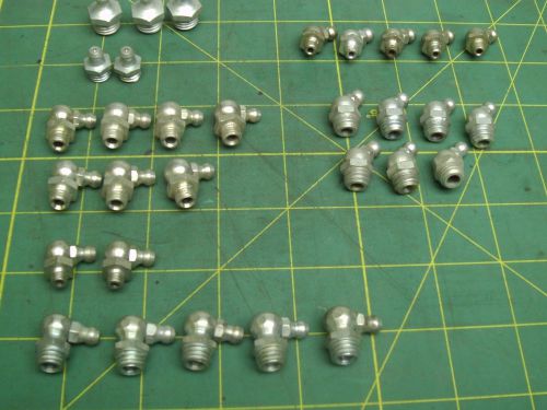 MISC METRIC GREASE FITTINGS (QTY 31 PIECES) #56929