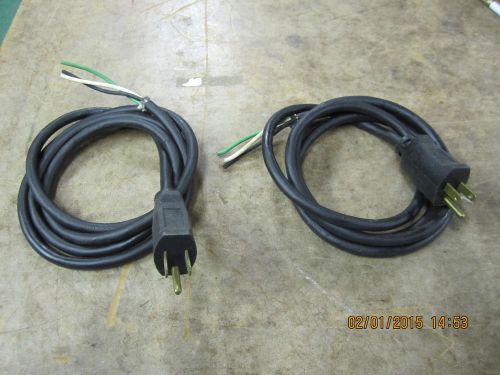 120 volt 14/3 lead in power cords with plugs - 2 pcs. that are 6 ft.long