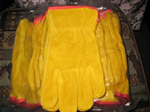 cowhide insulated gloves 12 pair size small