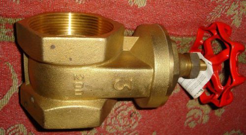 Brass gate valve. new and threaded. for sale