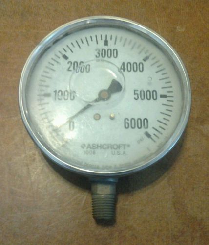 Ashcroft 6000 psi 1008, 9001-16 Pressure Guage