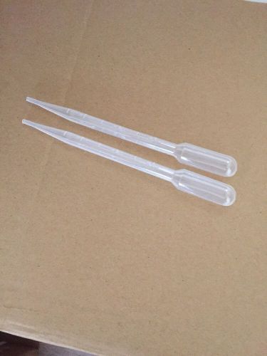 Box of 500 transfer pipettes, graduated 3 ml w/ 1/2 ml interval; 7 ml capacity for sale