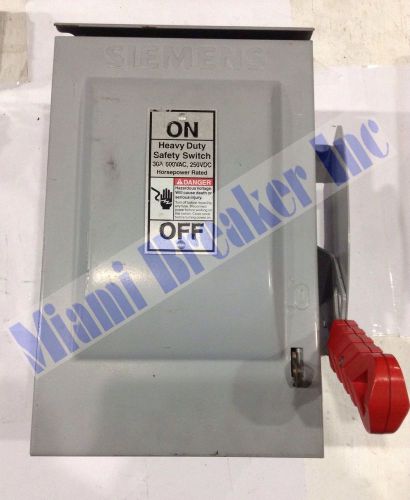 HNF361R Siemens ITE Non Fuseable 3 Pole 600 Volt 30 Amp Outdoor Disconnect