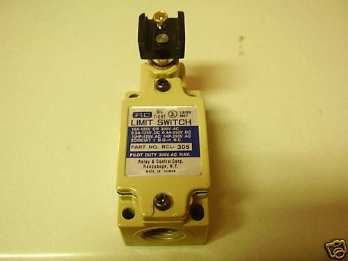RC OIL TIGHT LIMIT SWITCH PART NUMBER RCL-305