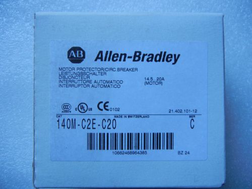 ALLEN BRADLEY 140M-C2E-C20  14.5 - 20 Amps Motor circuit breaker