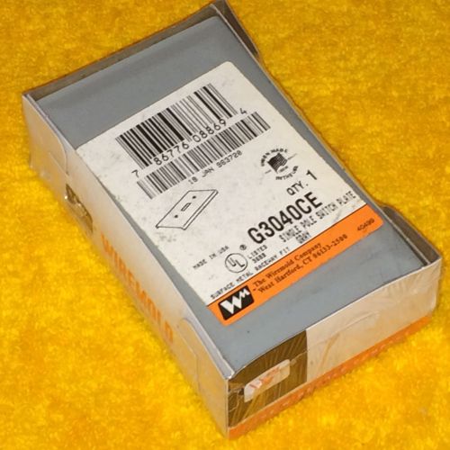 ***NEW*** WIREMOLD G3040CE EXTERNAL SINGLE POLE SWITCH PLATE GRAY