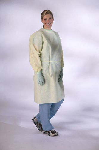 Medline Medium-Weight Isolation Gown in Yellow