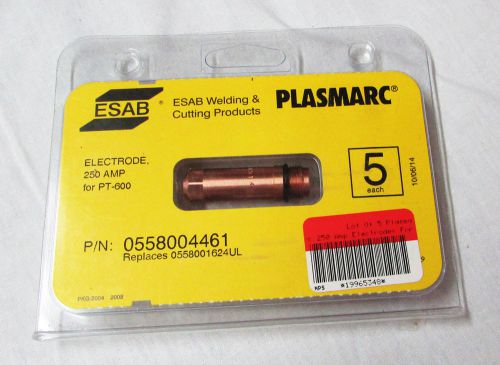 Lot Of 5 ESAB 0558004461 Plasmarc 250 Amp Electrodes For PT-600 Plasma Torch