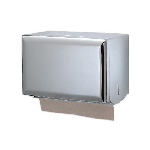 San Jamar Standard Key-Lock Single fold Towel Dispenser in Chrome