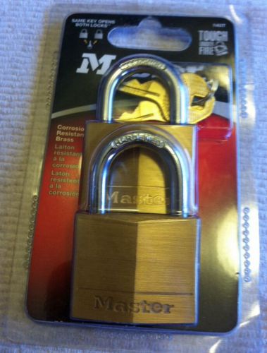 MasterLock Keyed Alike 2 pc. Brass Padlock Set  #140T