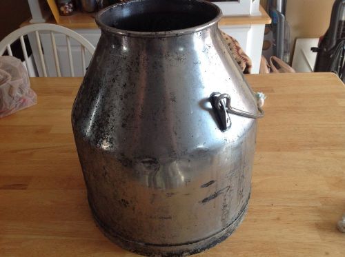 Old 5 gallon stainless steel milk bucket