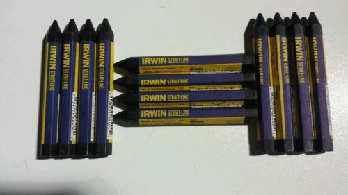 (12) irwin straight line black crayon #66404 for sale