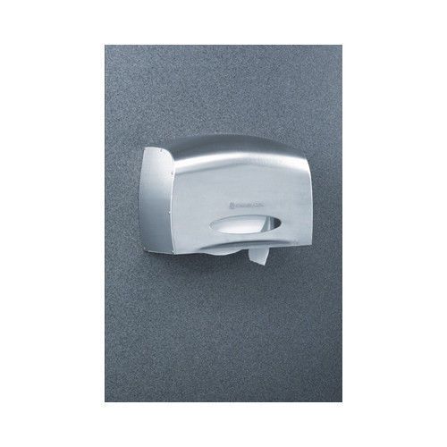 Kimberly-clark coreless jrt bath tissues dispenser e-z load with stainless steel for sale