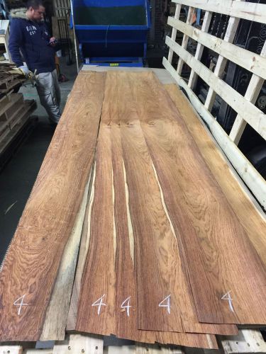 Wood Veneer Tiama 10x118 5pcs total Raw Veneer  &#034;EXOTIC&#034; MEX 4