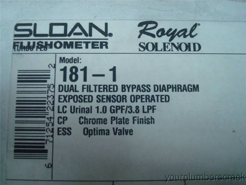 Sloan Royal 181-1 Flushometer Urinal Flush Valve Sensor