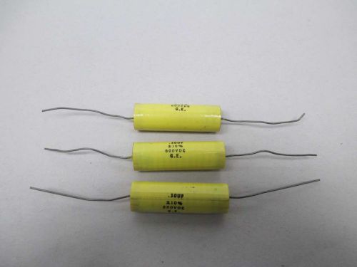 LOT 3 NEW GENERAL ELECTRIC GE 68A7051P1000F CAPACITOR 600V-DC .10UF D374328