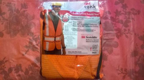 Lot (5) of class 2 construction safety vest (orange) for sale