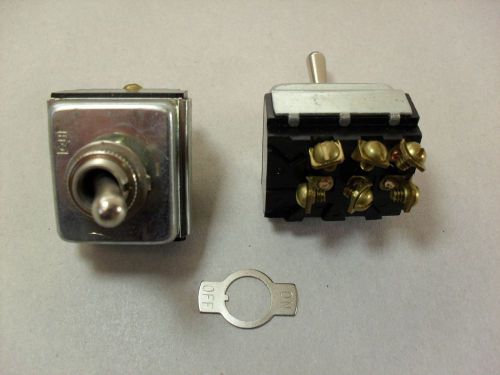 TOGGLE SWITCH TWO POSITION 3PST OFF-ON 10 AMPS 250 VOLTS 15 AMPS 125 VOLTS NEW
