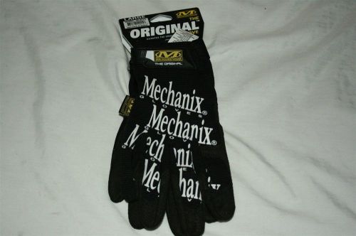 Mechanix Wear Gloves Original L Black Mechanic Work Gloves Plastic Velcro Strap