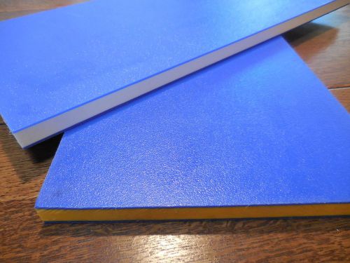 3/4&#034; by 23 1/8&#034; x 9 3/8&#034; uhmw hdpe laminated blue yellow sign making for sale