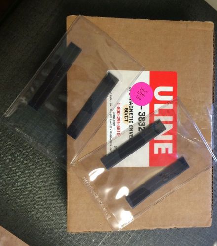Magnetic Vinyl  Sleeve Envelopes Uline Brand 90pcs Lot 3&#034; x 5&#034;