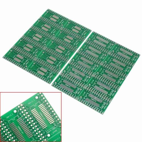 20x MSOP28 SSOP28 TSSOP28 to DIP Adapter PCB Board Converter Double Sides