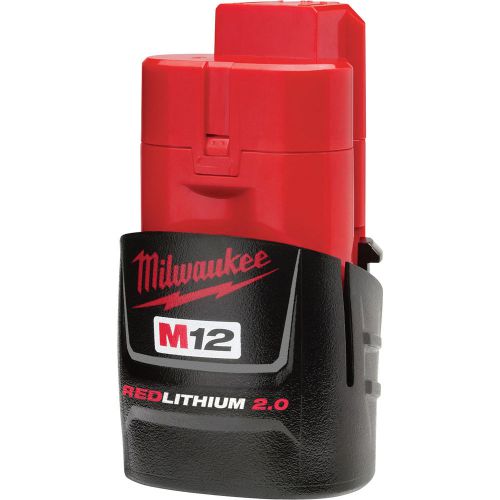Milwaukee 48-11-2420 m12 12v redlithium 2.0 compact battery pack for m12 tools for sale