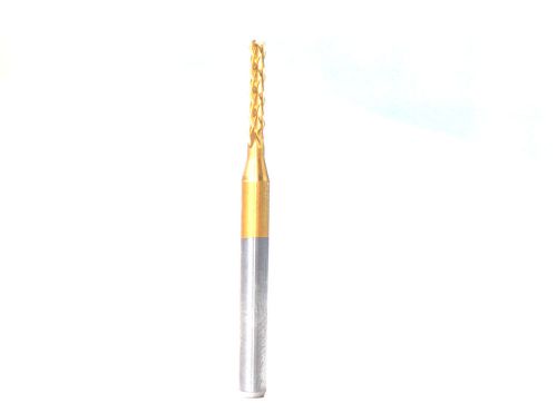 New 2pcs tin coat carbide router 0.8mm end mill engraving bits cnc/pcb rotary for sale
