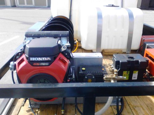 Honda mobile hot water pressure washer and trailer for sale