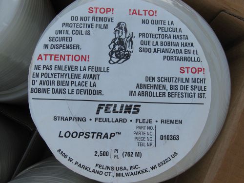 Felins Loopstrap 010363 Strapping Binding Banding 1 Roll Coil 2,500 Feet