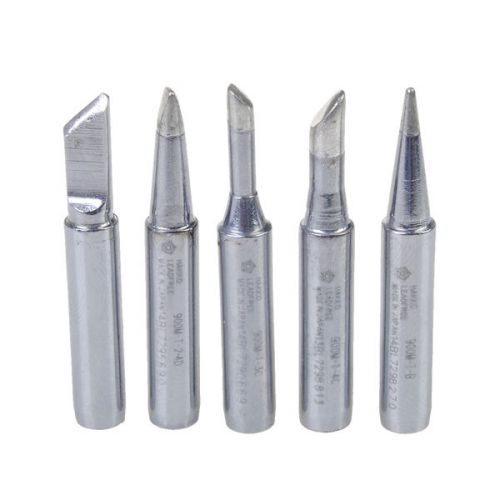 High Quality 5 Pcs Steel Head Electric Soldering Iron Tip Set Replacement