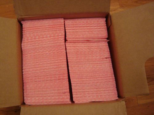 Shore Manufacturing Food Service Towels Wipes, White/Pink, 200
