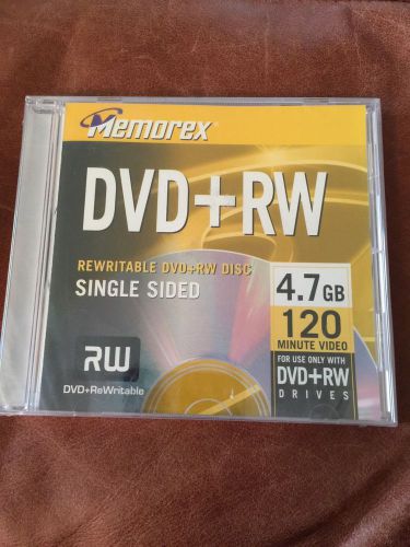 Memorex Blank DVD+RW Disc 4.7 GB 120 Min Sealed In Jewel Case
