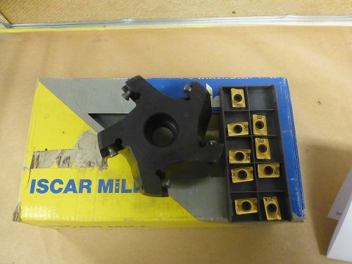 INDEXABLE FACE MILL 3&#034; DIA 75 DEGREE ISCAR AD__ 1505 STYLE NEW/9 INSERTS $160.00