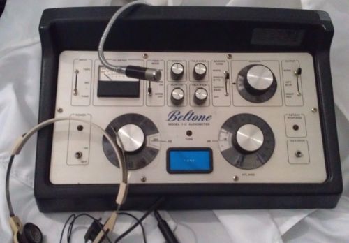 Beltone Model 112 Pure Tone Audiometer with headphones