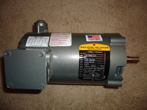 Baldor Reliance Electric Motor 1 HP 3 Phase 1725 RPM
