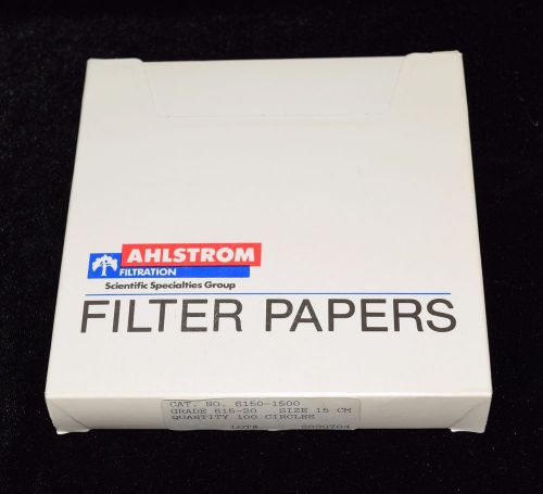 15cm AHLSTROM Filter Paper – Box - Lab Filtration - NOS