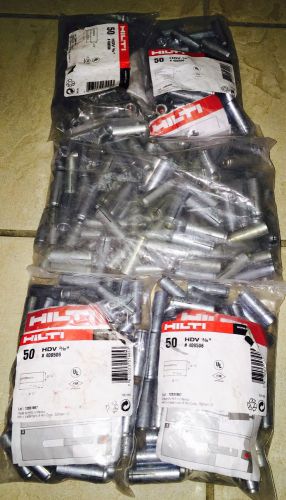 Hilti 6 Bags of 100 Total pcs Hilti 3/8 in. HDV Carbon Steel Drop-In Anchors