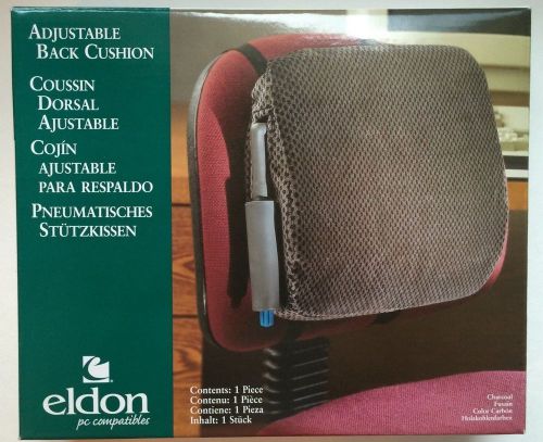 Eldon Adjustable Lumbar Back Cushion Charcoal