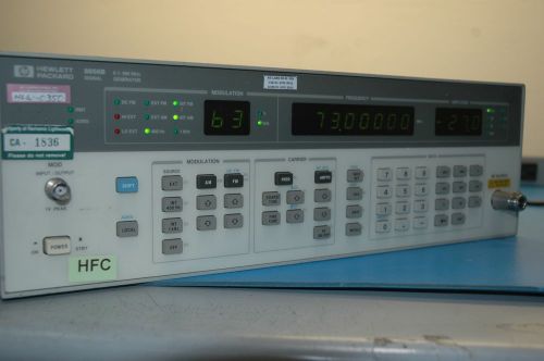 HP Agilent 8656B signal generator 0.1 990MHz RF 25 watt 25vdc GPIB