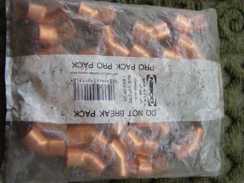 NEW NIBCO Copper 45EL Lot Fittings 1/2&#034; CXC PP606 45 Degree Sealed Bag 25 Pcs