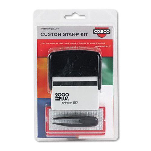 Make Your Own Self-Inking Stamp, Up To 8 Lines, 725 Characters, Black Ink