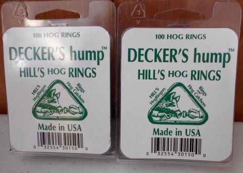 Hog Rings ~ 200ct ~ Decker&#039;s Hump Hill&#039;s Hog Rings ~ New ~ Free Shipping