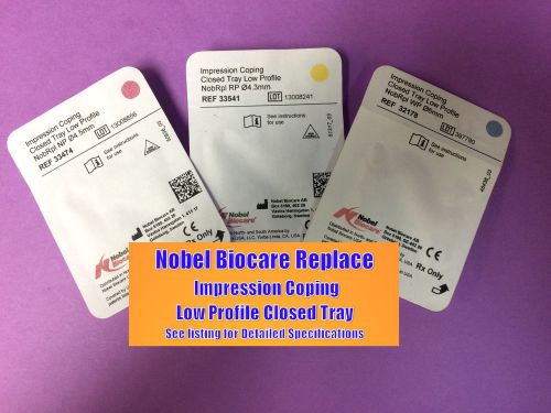 Nobel Biocare Replace - Impression Coping Closed Tray Low Profile NP 4.5mm